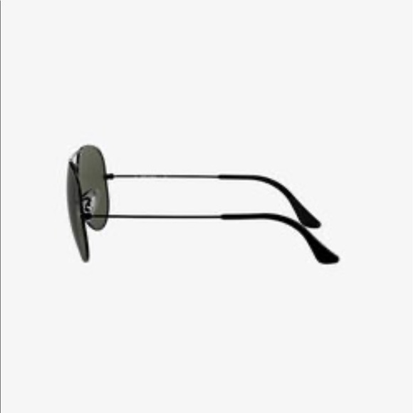 Ray-ban black polarized aviators 3025 new main image 6